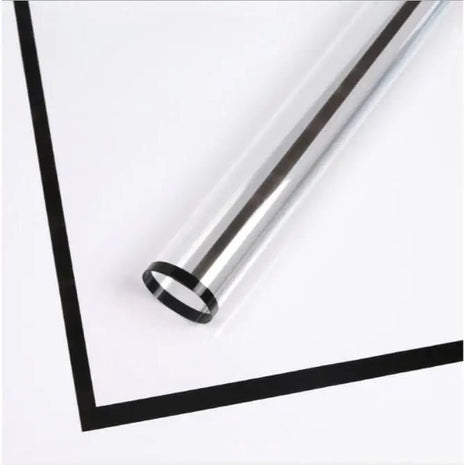 Transparent Bouquet Wrapping Sheets - 20 sheets - Black - Prismribbons