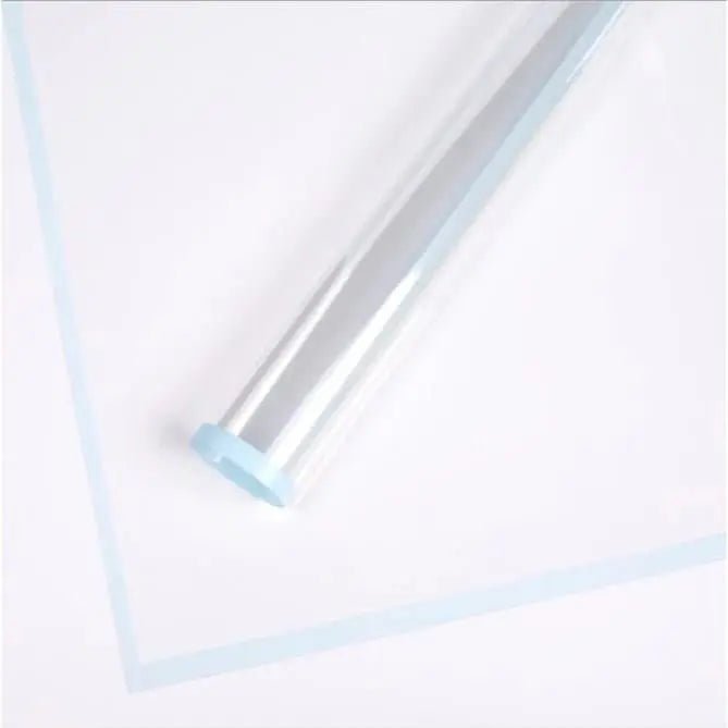 Transparent Bouquet Wrapping Sheets - 20 sheets - Blue - Prismribbons