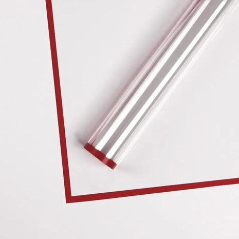 Transparent Bouquet Wrapping Sheets - 20 sheets - Maroon - Prismribbons