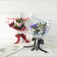 Transparent Bouquet Wrapping Sheets - 20 sheets - Pink - Prismribbons