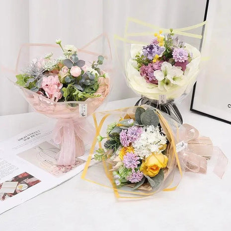 Transparent Bouquet Wrapping Sheets - 20 sheets - Pink - Prismribbons