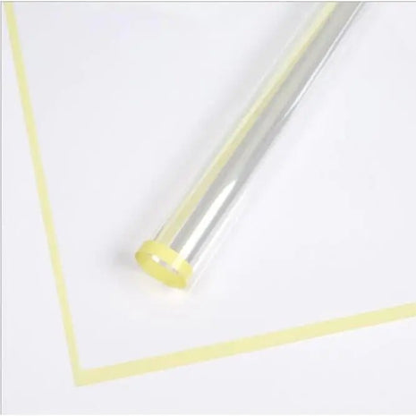 Transparent Bouquet Wrapping Sheets - 20 sheets - Yellow - Prismribbons