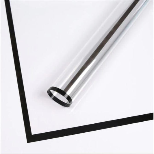 Transparent Bouquet Wrapping Sheets - Black (20 sheets) - Prismribbons