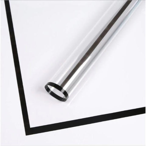 Transparent Bouquet Wrapping Sheets - Black (20 sheets) - Prismribbons