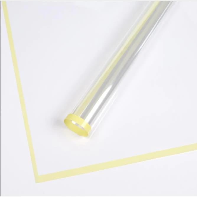 Transparent Bouquet Wrapping Sheets - Yellow (20 sheets) - Prismribbons