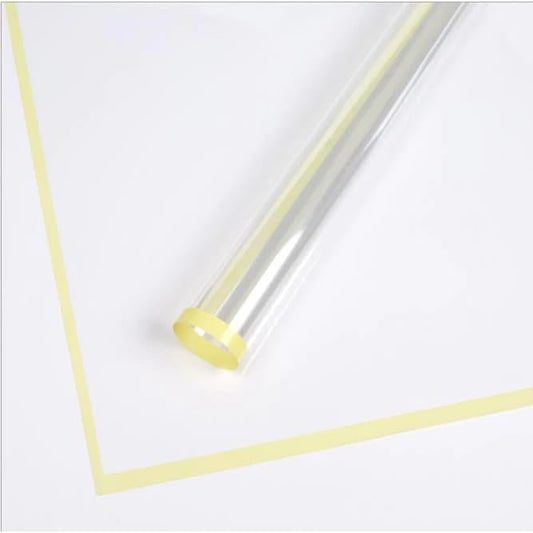 Transparent Bouquet Wrapping Sheets - Yellow (20 sheets) - Prismribbons