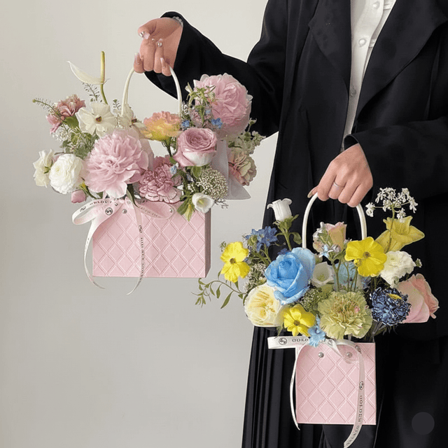 Waterproof Embossed Floral Gift Bag (Pack of 5) - Prismribbons