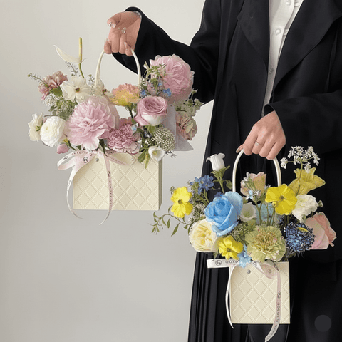 Waterproof Embossed Floral Gift Bag (Pack of 5) - Prismribbons