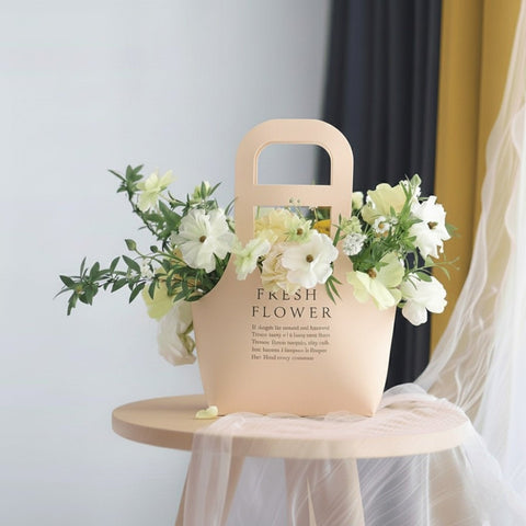 Waterproof Kraft Paper Foldable Flower Bag (Pack of 5) - Prismribbons