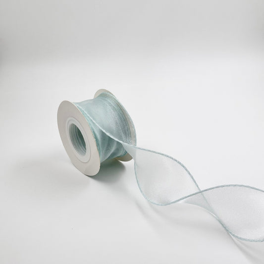 Wavy Organza Ribbon - Ice Blue (1.5 inch) (9MTR) - Prismribbons