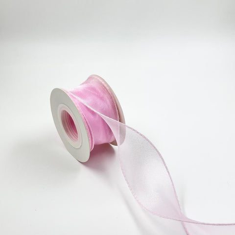 Wavy Organza Ribbon - Light Pink (1.5 inch) (9MTR) - Prismribbons