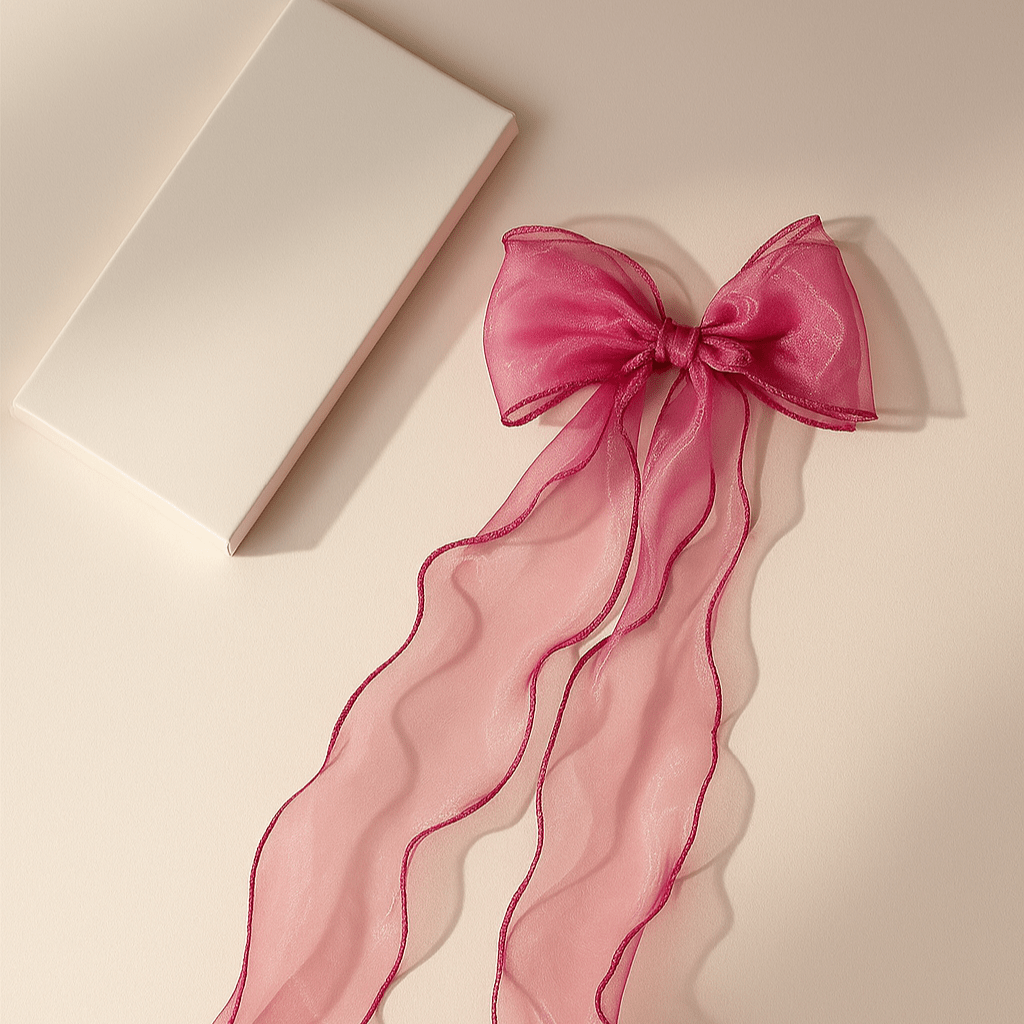 Wavy Organza Ribbon - Maroon - Prismribbons