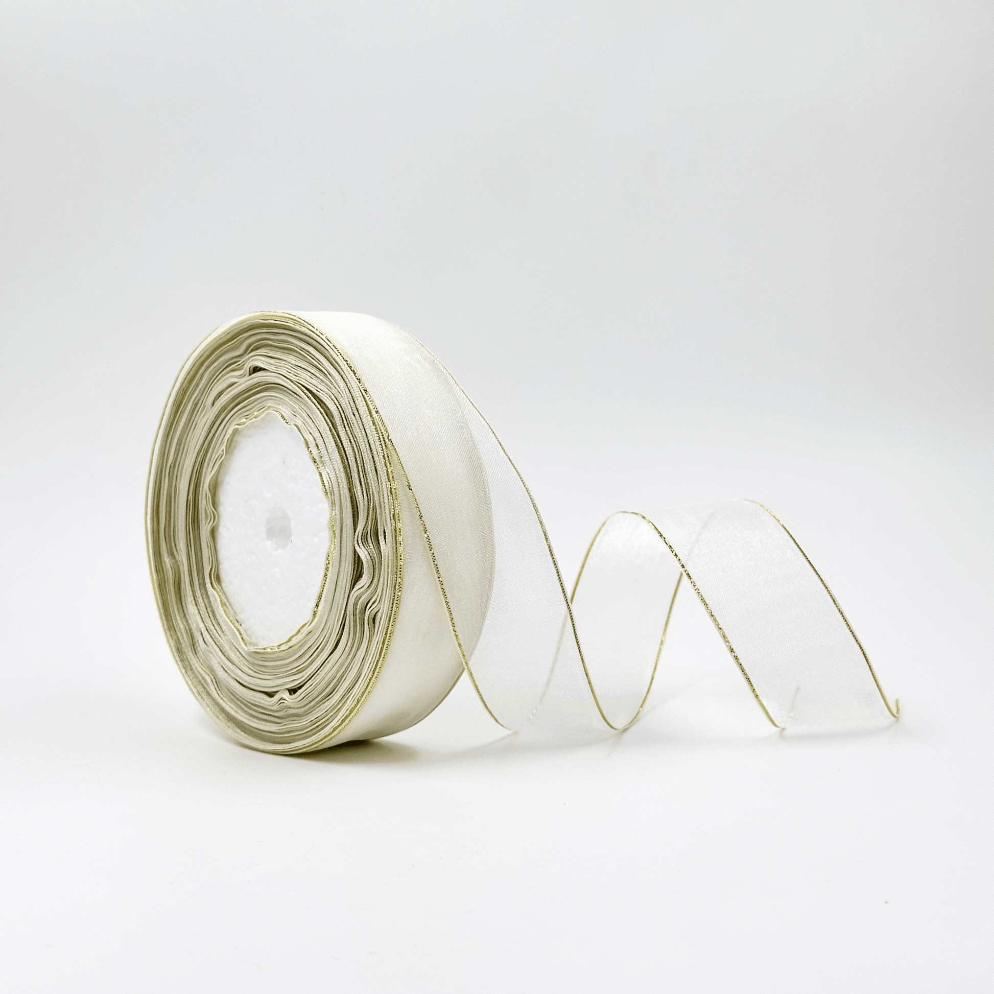 Wired edge organza - Gold - Prismribbons