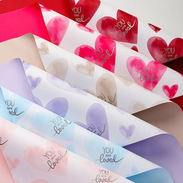 "You Are Loved" Wrapping Sheets - 20 Sheets - Prismribbons
