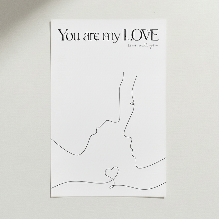 "You Are My Love" Bouquet Wrapping Sheet - Prismribbons