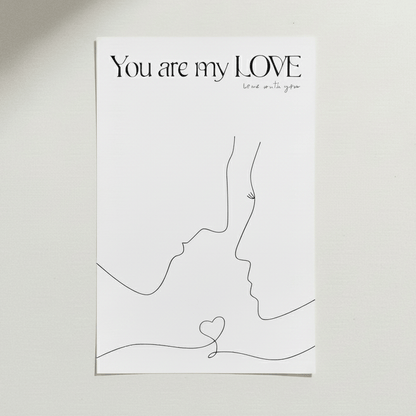 "You Are My Love" Bouquet Wrapping Sheet - Prismribbons