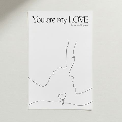 "You Are My Love" Bouquet Wrapping Sheet - Prismribbons
