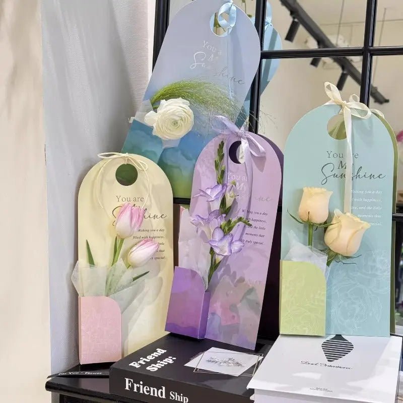 "You Are My Sunshine" Flower Card - (5 Pcs) - Assorted - Prismribbons