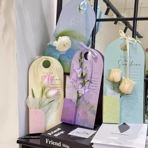"You Are My Sunshine" Flower Card - (5 Pcs) - Assorted - Prismribbons